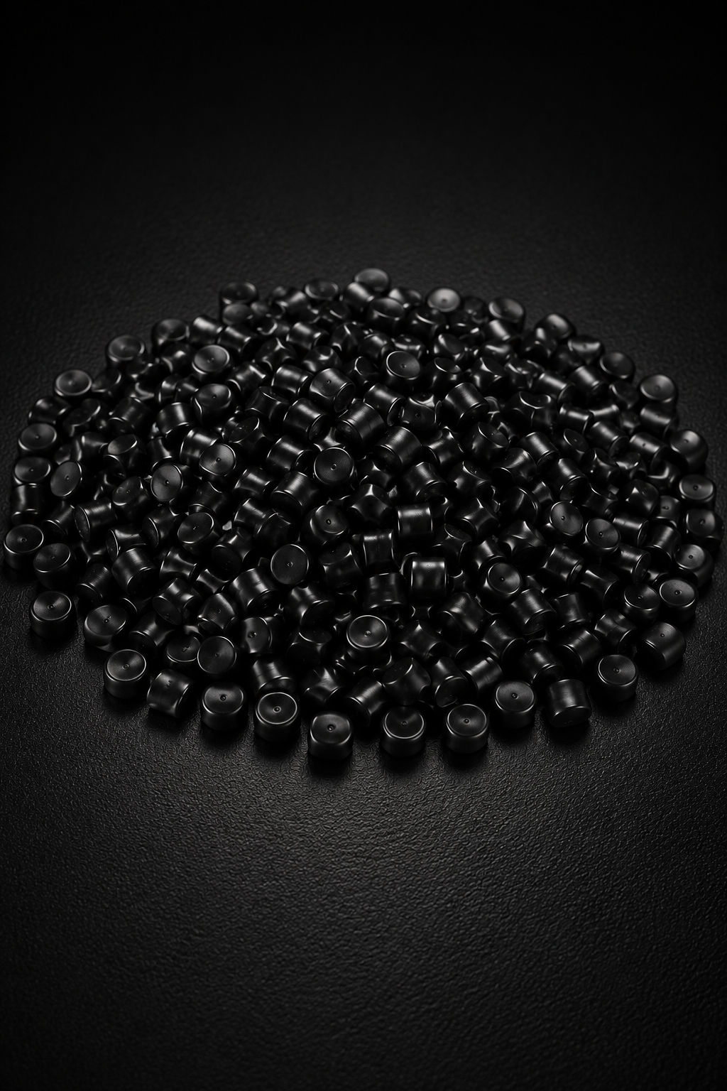 grãos de policarbonato preto